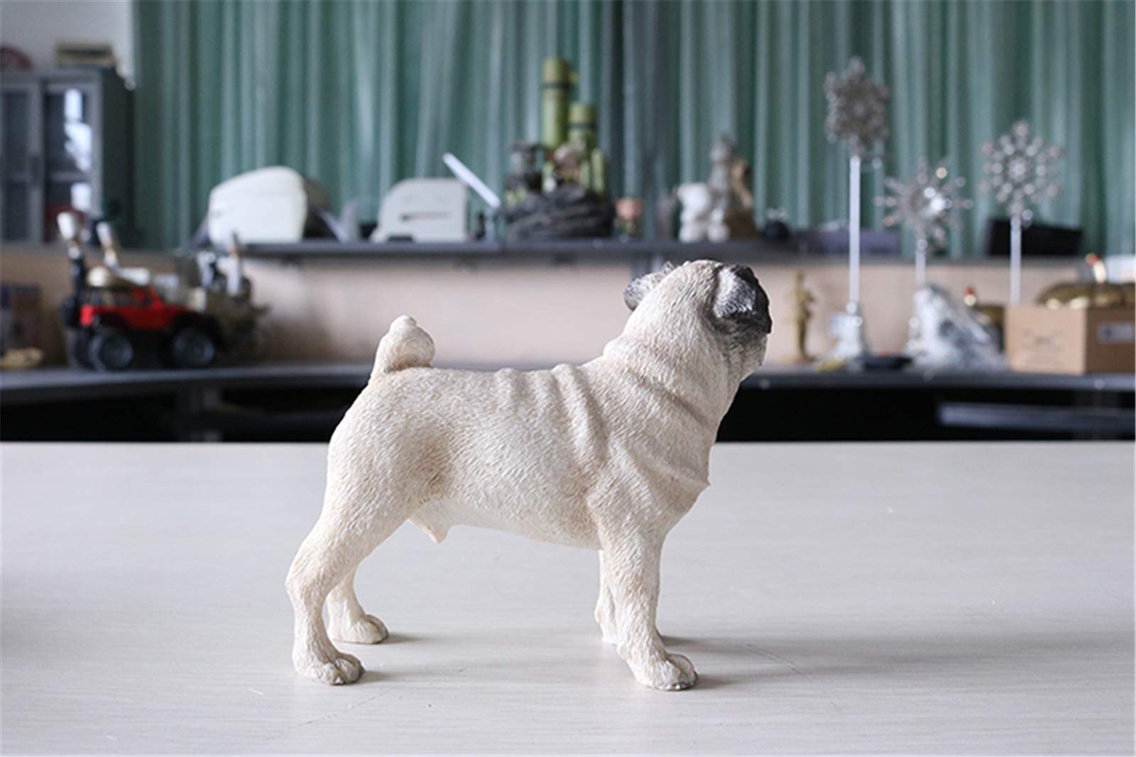 Amazon | JJM パグ 犬 立ち 可愛い 動物 リアル PVC プラモデル