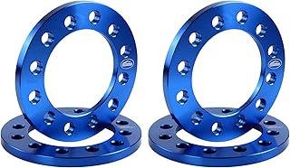 RSOXTECH 4 pcs Forged 1/2" (12mm) 6x5.5 6x135 6x139.7 Flat Wheel Spacers Compatible with Chevy/GMC/Ford/Toyota 6 Lug for Silverado Sierra 1500 Ford-F150 Expedition 4Runner FJ Cruiser Tacoma(6 Lug)