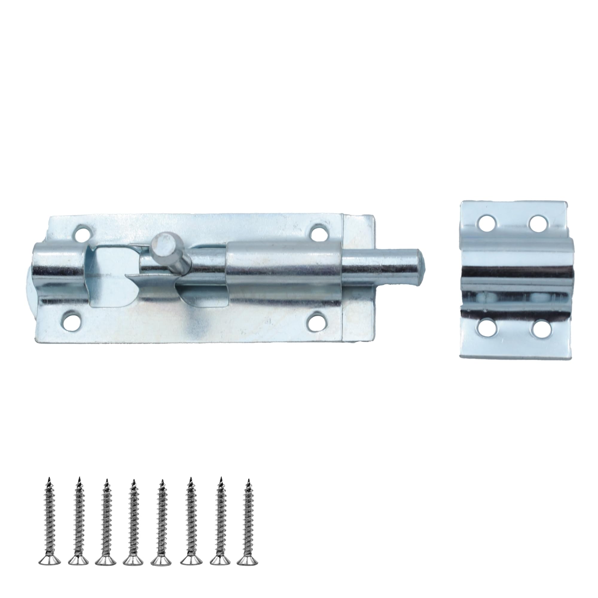 Keypak 75mm Tower Bolt with Zinc Plated Finish Ideal for Securing Gates Doors and Garden Sheds Strong Durable Construction Simple Installation