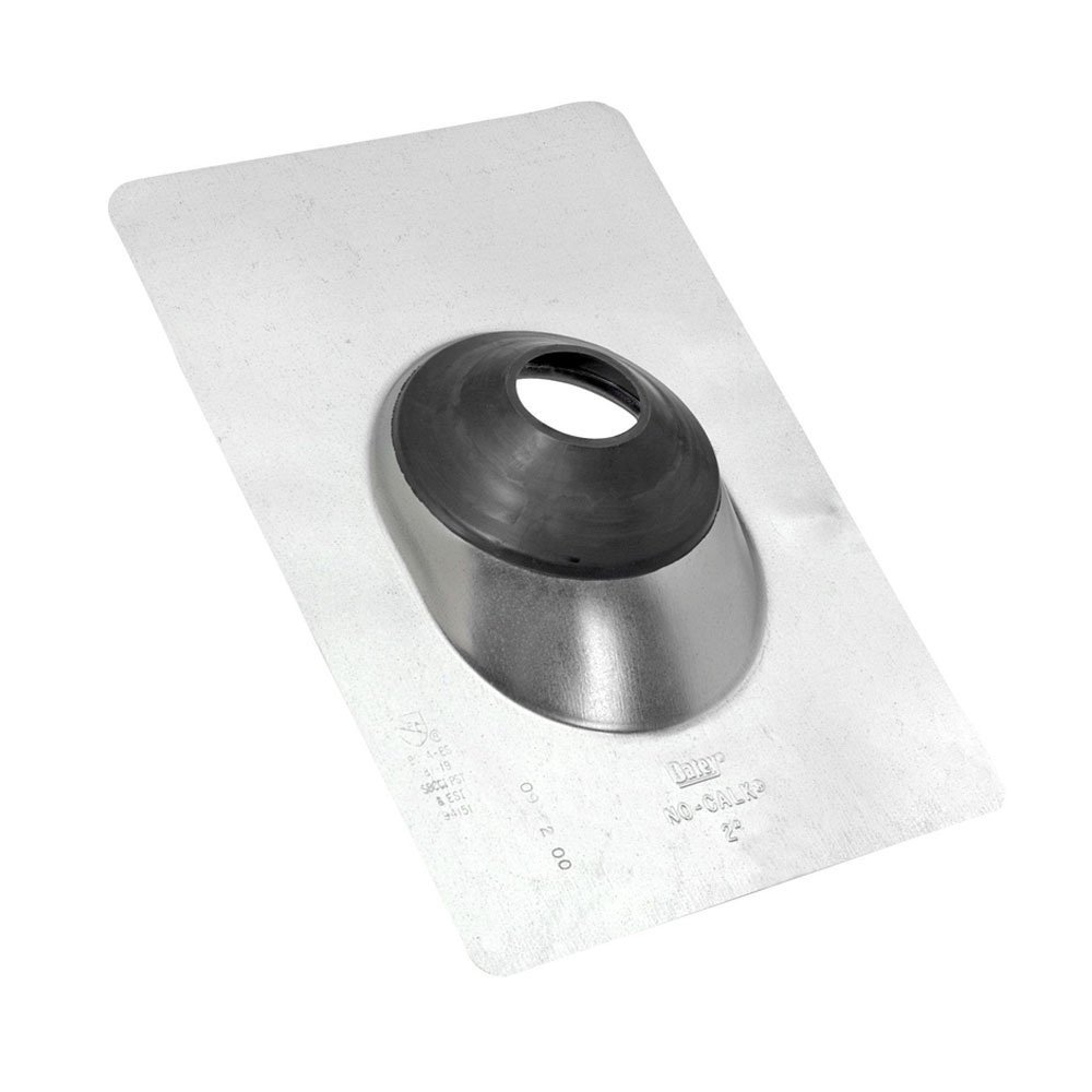 Oatey Aluminium 12959 solin de toit souple pour tuyau 10,2 cm avec base anti-calcaire 30x38 cm