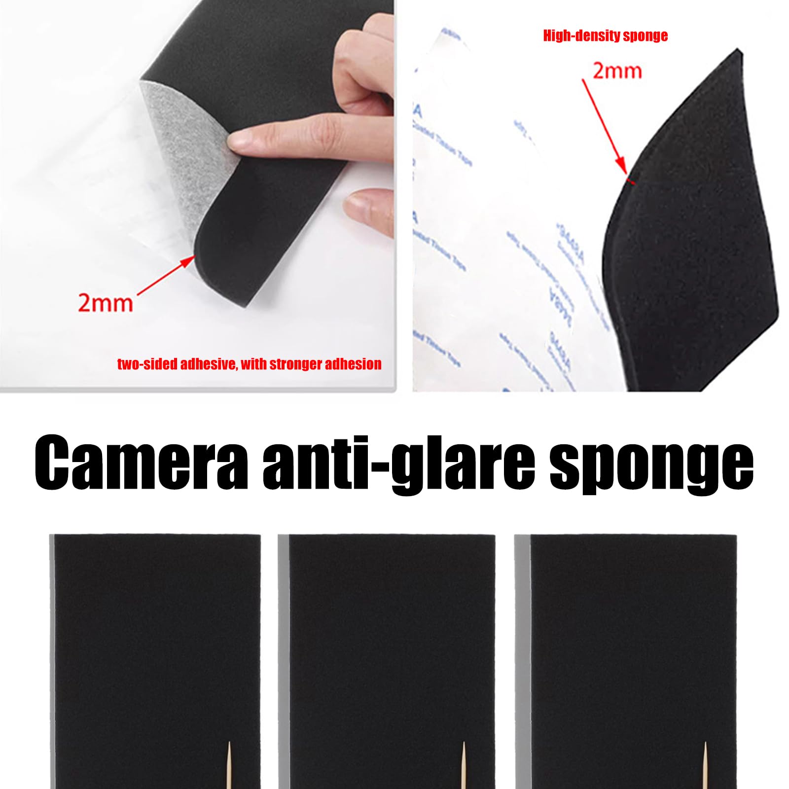 Éponge anti-fuite légère en mousse haute densité pour appareil photo de rechange avec pince pour écran solaire 120 135