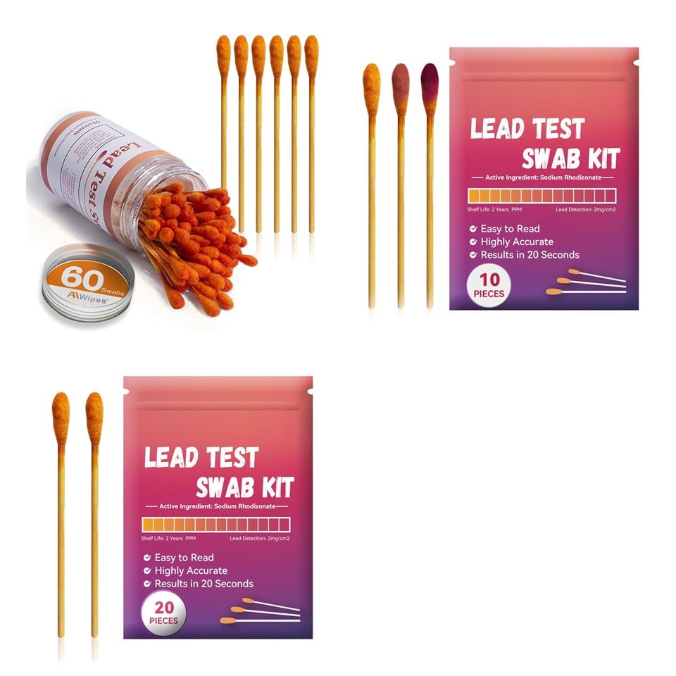 AAwipes Lead Test Kit 30Second Results. Dip in Water. Home Use for All
