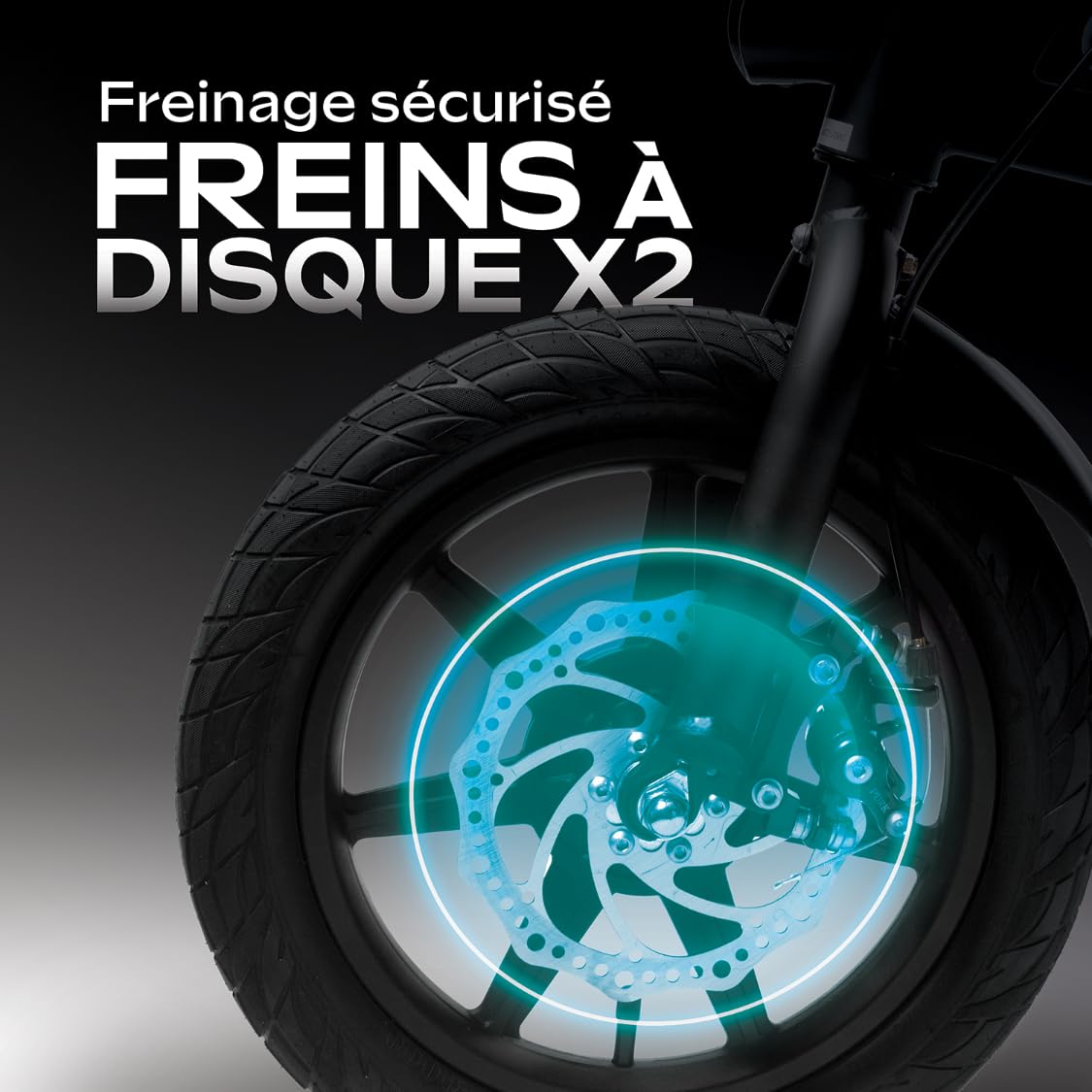 UrbanGlide Draisienne 140 Roues 14'' 350w 6ah Béquille, Noir