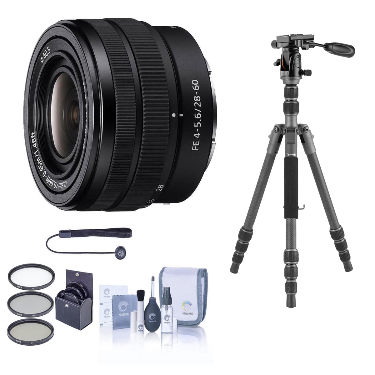 Amazon.com : Sony FE 28-60mm f/4-5.6 Lens, Bundle with Vanguard 