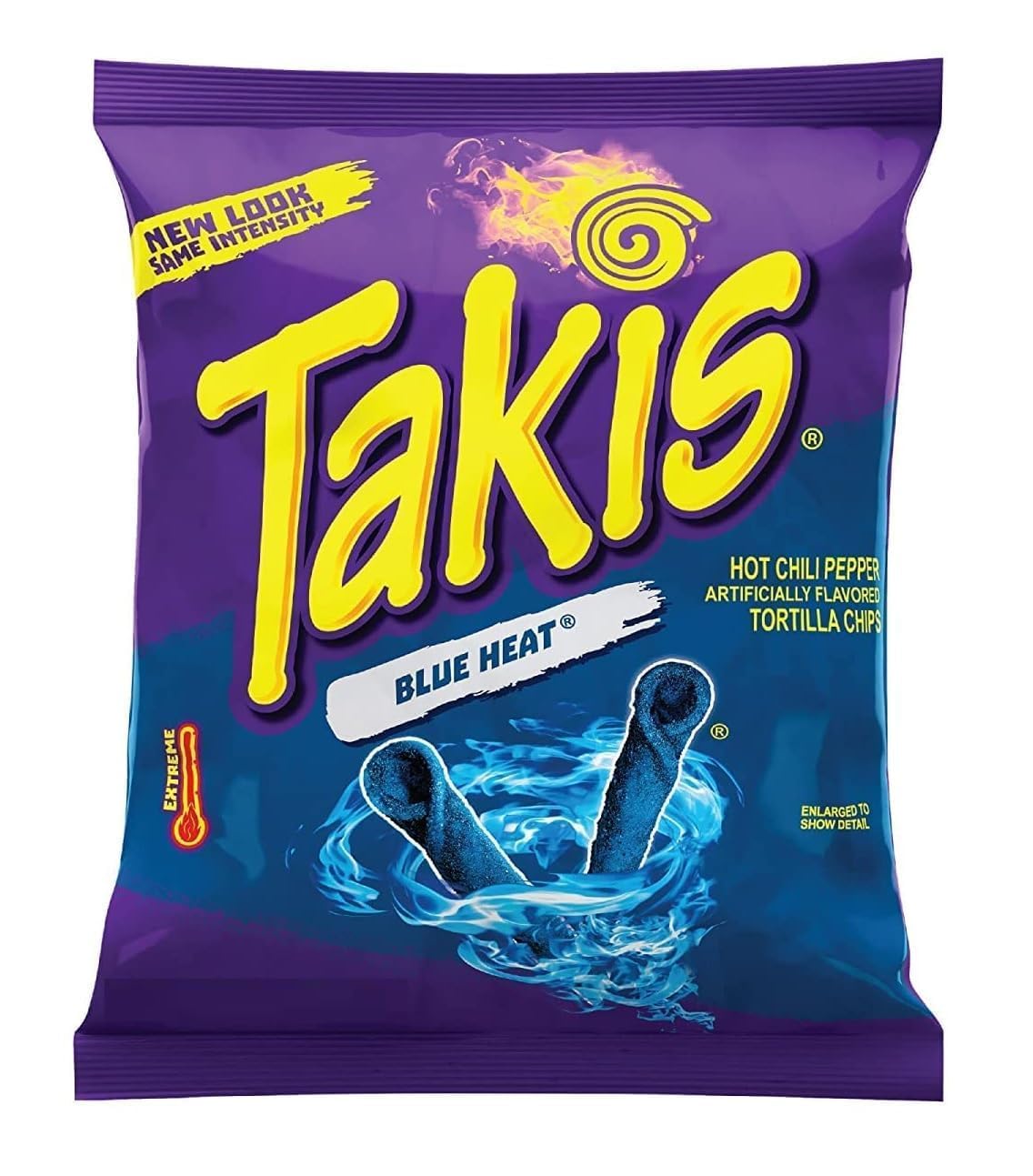 Takiss Blue Heat Spicy Rolled Tortilla Chips | Intense Hot Chili Pepper Flavour | Crunchy Mexican Snack 92.3g (USA)-image-3