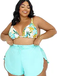 Shorts Saída de Praia Esportes Plus Size