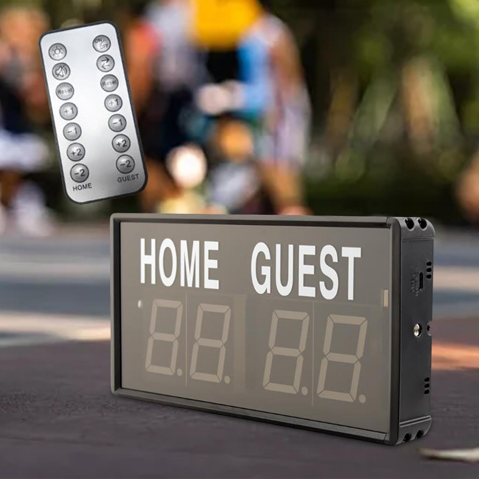 Tabellone Segnapunti Elettronico Mini di Pallacanestro Digitale for Giochi Concorrenza Sport Indoor Badminton Facile da Leggere