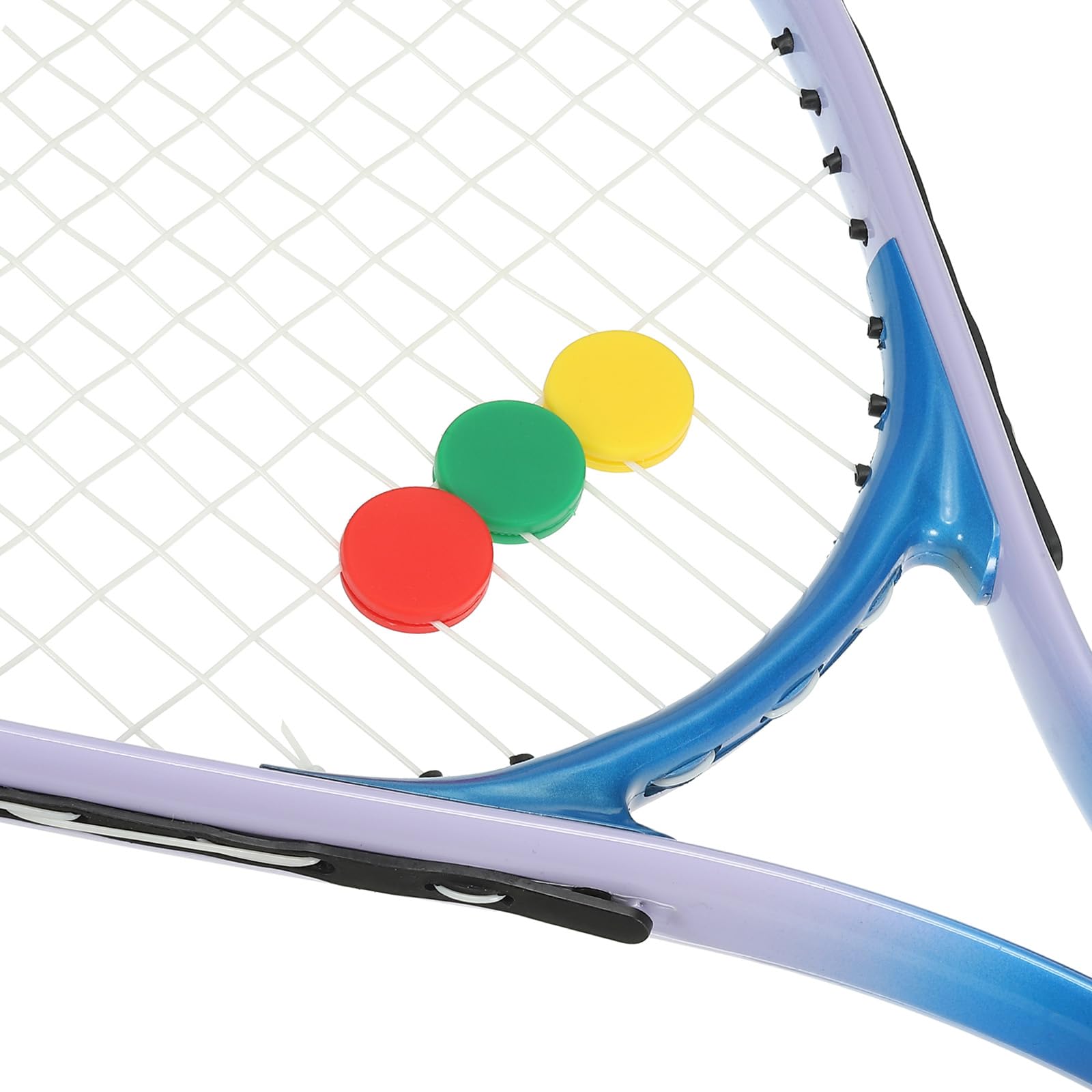 PATIKIL Tennis Vibrationsdämpfer 0,94 Zoll, 4er Pack Silikon Tennis Schläger Schockabsorber Schläger Saitendämpfung für Tennis Schläger, Weiß