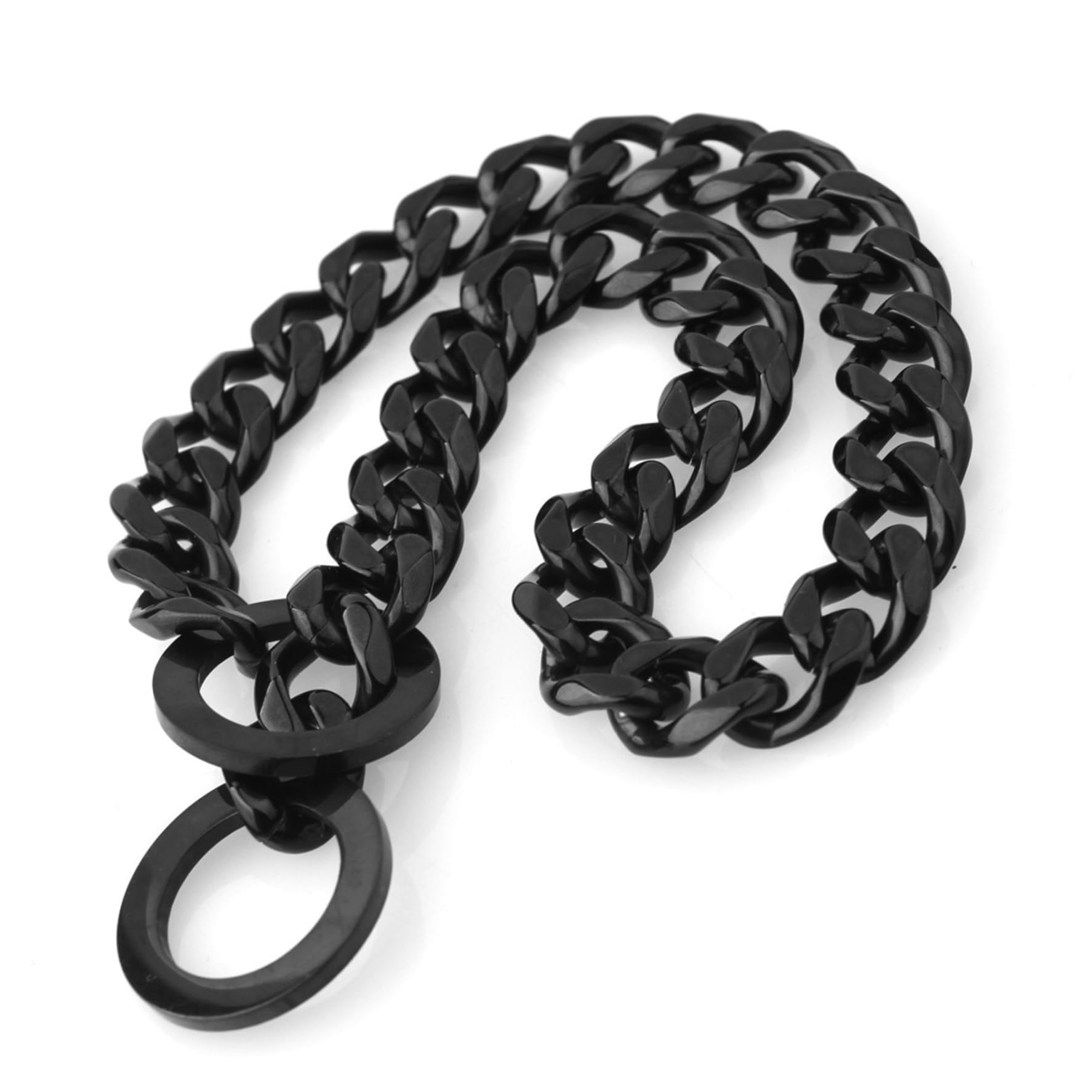 Collier de chaîne pour chien en acier inoxydable 34 pouces pour stopper la traction des grands
