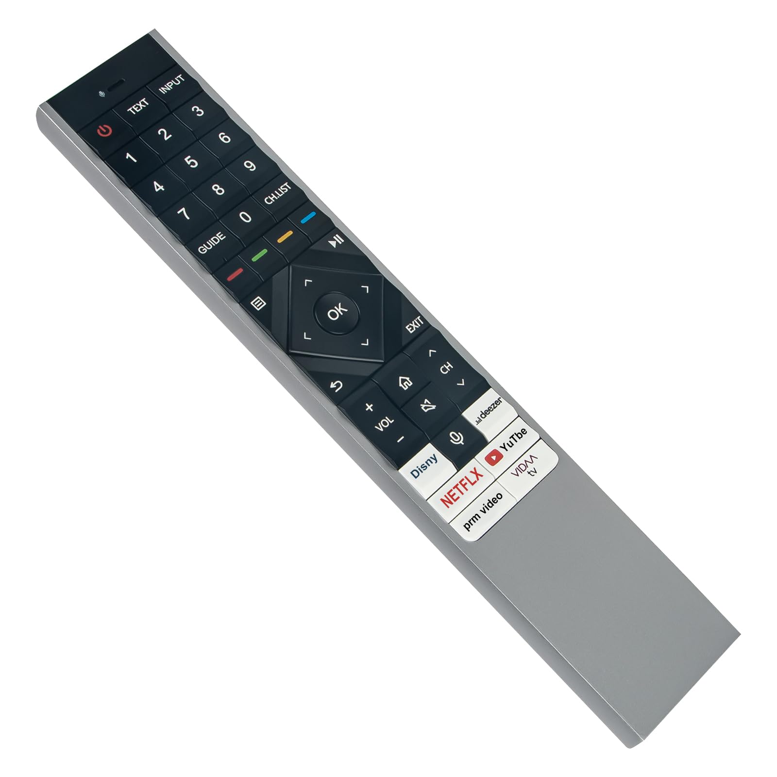 ERF6N64 VINABTY La télécommande vocale Convient pour Hisense ERF6N64H 65U8K 55U8K 85U8K 65U81KQ 65U82KQ 65U86KQ 65U87KQ 65U88KQ 55U88KM 65U88KM 75U88KM 85UXK