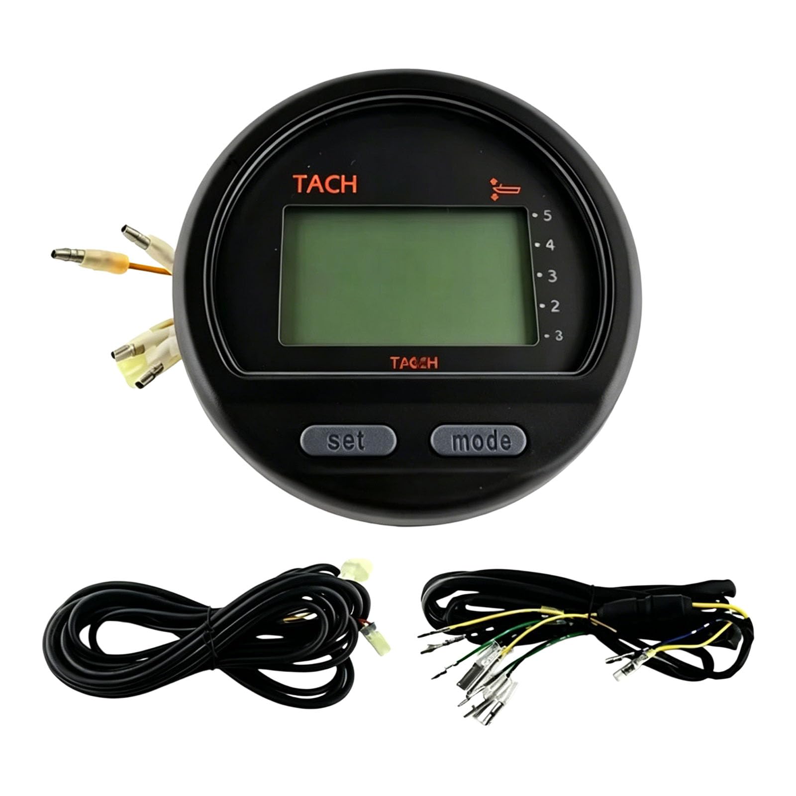 Ljmyy Motorcycle Digital Gauge Real Time Speed Gear Tracking Speedometer Oil Levels Vibrations Resistant