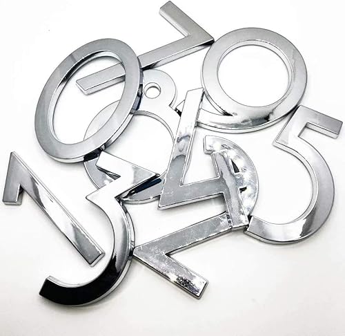 Vista 11 de Diggoo Paquete de 20 adhesivos de números de buzón del 0 al 9, 2.76 pulgadas de alto, números de dirección de puerta para apartamento, casa