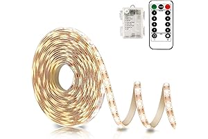 echosari Battery Powered LED Strip Lights with Remote