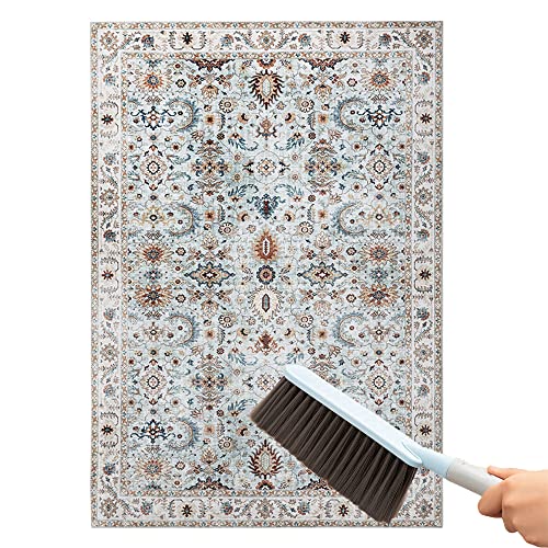 Tapis Persan Rouge, Tapis Oriental Vintage, Tapis Traditionnel Rouge Kashan Fait À La Main, Tapis Classique À Motif Floral, Tapis De Salon Traditionnels Faits Main (Color : Blanc, S : 160 * 230CM)