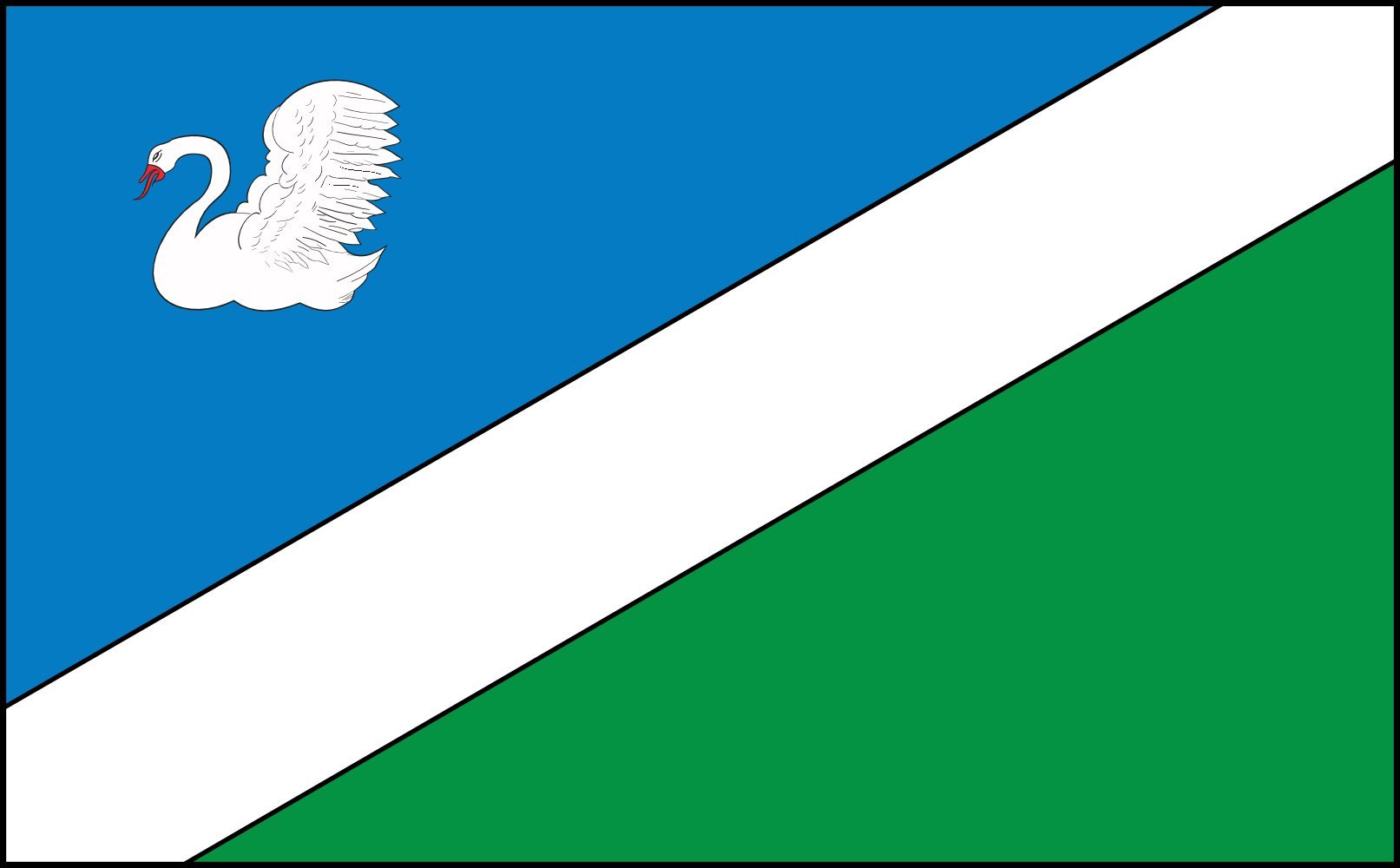 Drapeau Wysokie Mazowieckie grand format résistant aux intempéries