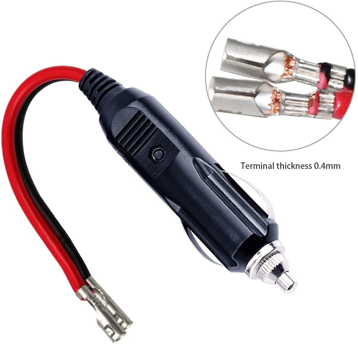 what amp is a cigarette lighter fuse Amazon.com: [5PACK] 12V 15amp Fuse Replacement Cigarette Lighter Male Plug  With Lead