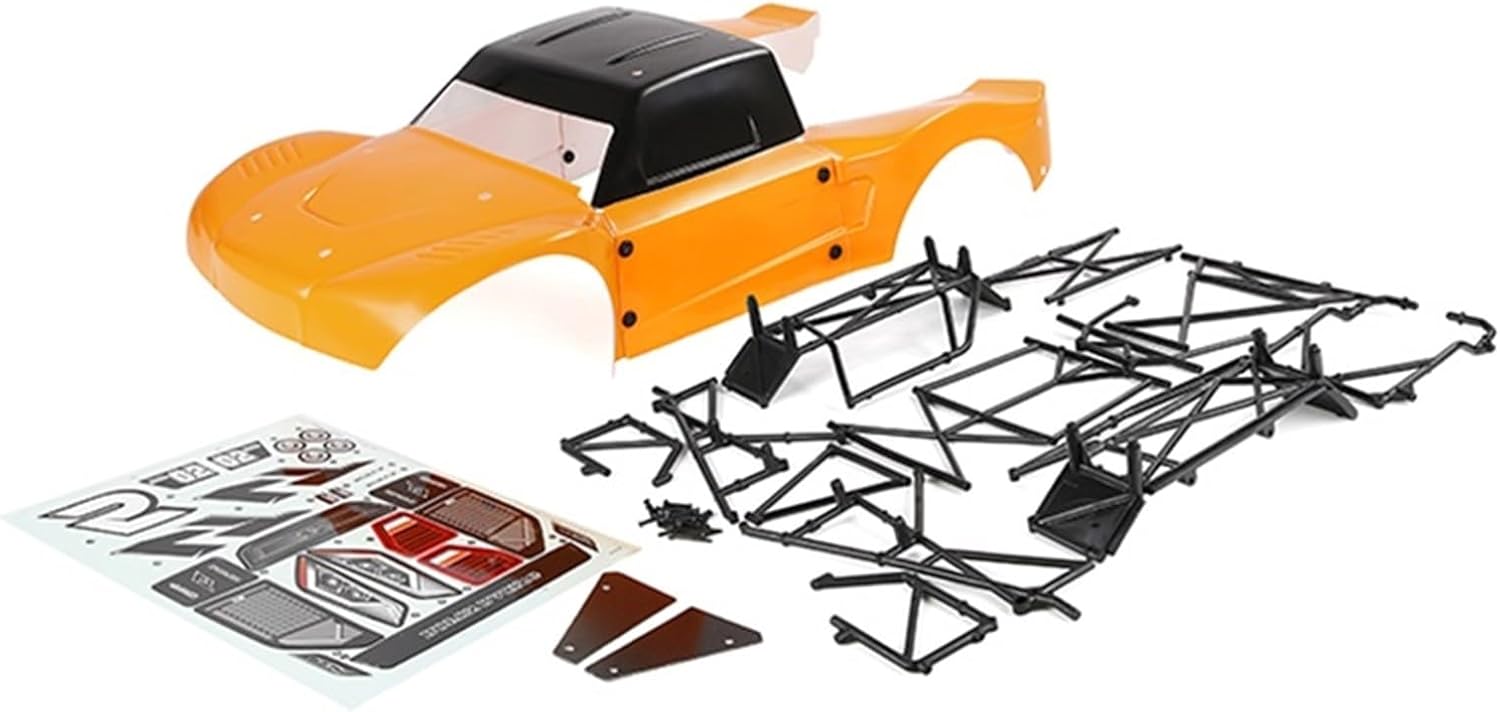 1/5 RC Car Body Shell with Roll Cage Kit Replacement & Upgrade for Rovan-LT & LOSI-5T, Black