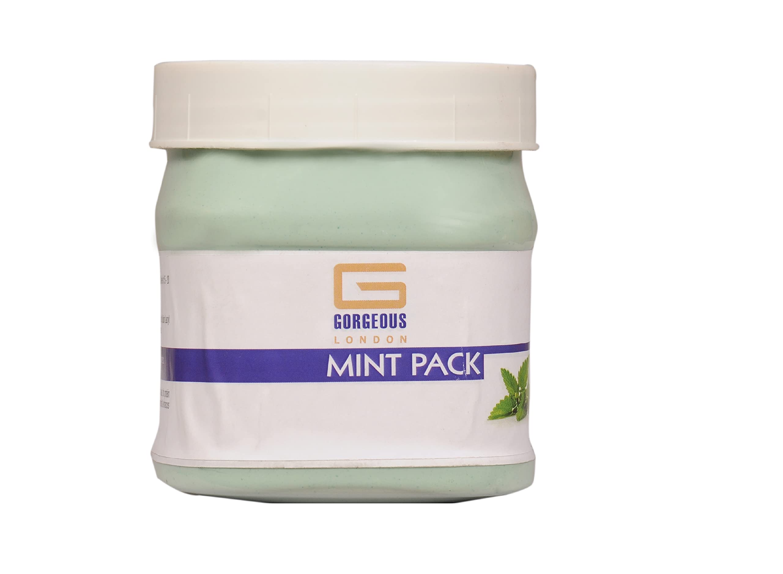 Gorgeous London Mint Pack 450gm Enriched with Prooerties of Papaya Extract, Vitamin -E, Glycerin& Aloevera