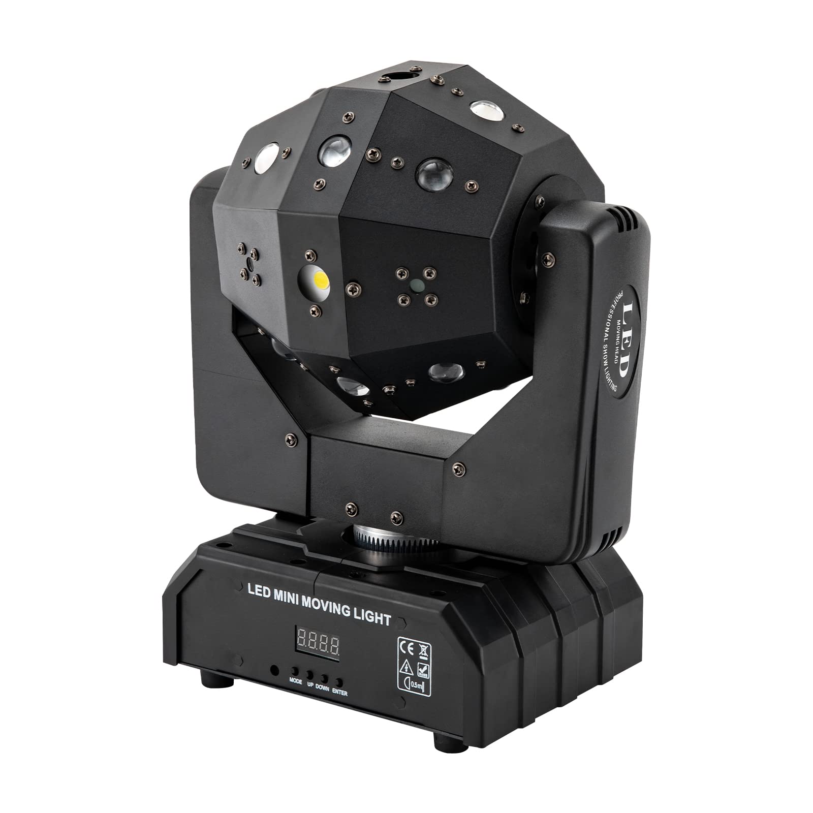 Moving Head lampa dyskotekowa LED, światło dyskotekowe RGBW, oświetlenie sceniczne, oświetlenie sceniczne, oświetlenie dla DJ do baru, reflektora efektowego, do klubu, na wesele, Boże