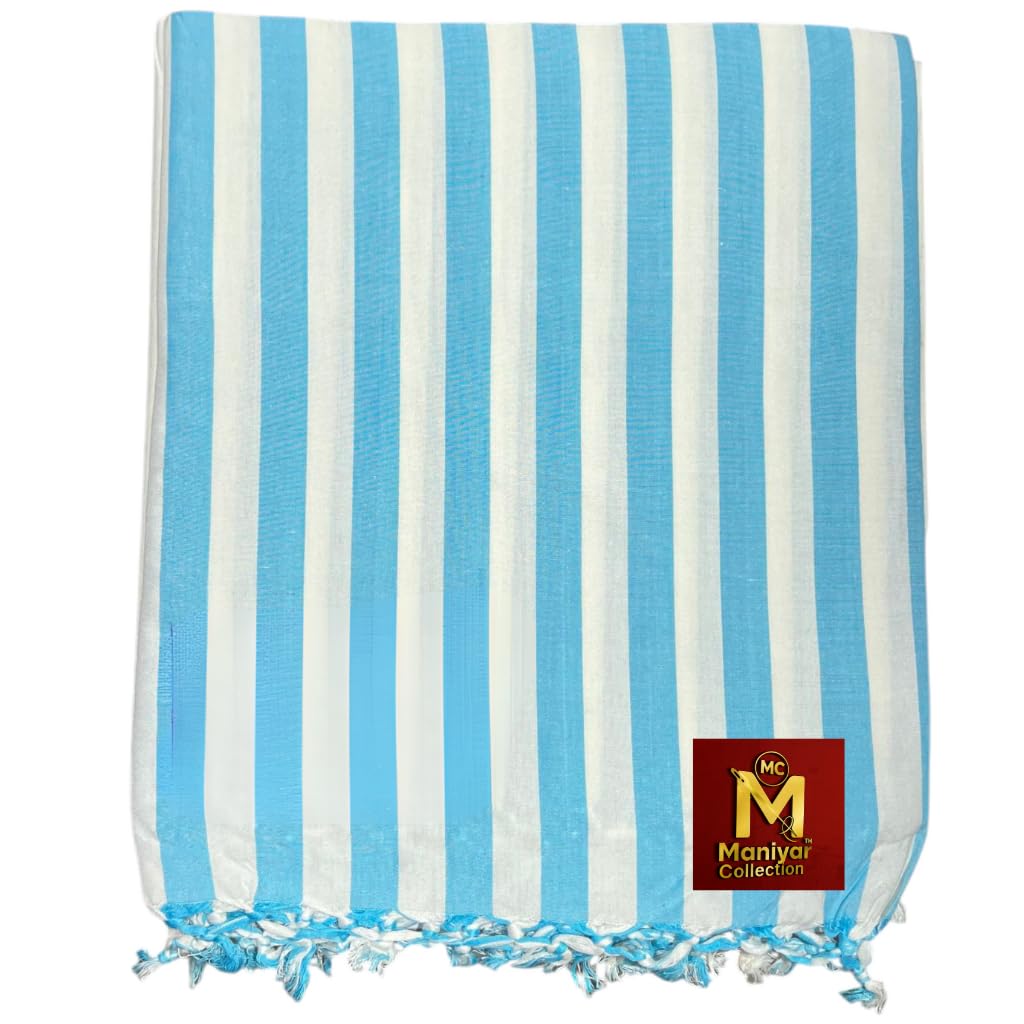 Bhagalpuri Chadar Ultra-Light Cotton Coverlet Staple Breathable Summer Bedspread for All Weather (FIROZI)-image-1