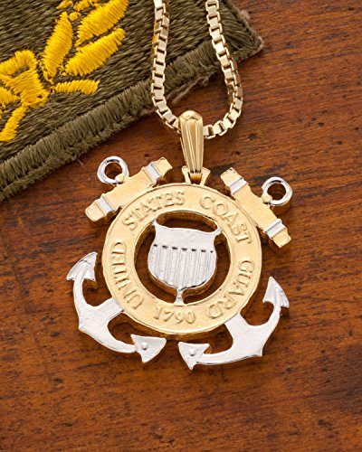 U. S. Coast Guard Pendant, Coast Guard Jewelry, 1 1/8" Diameter, (# 791)2