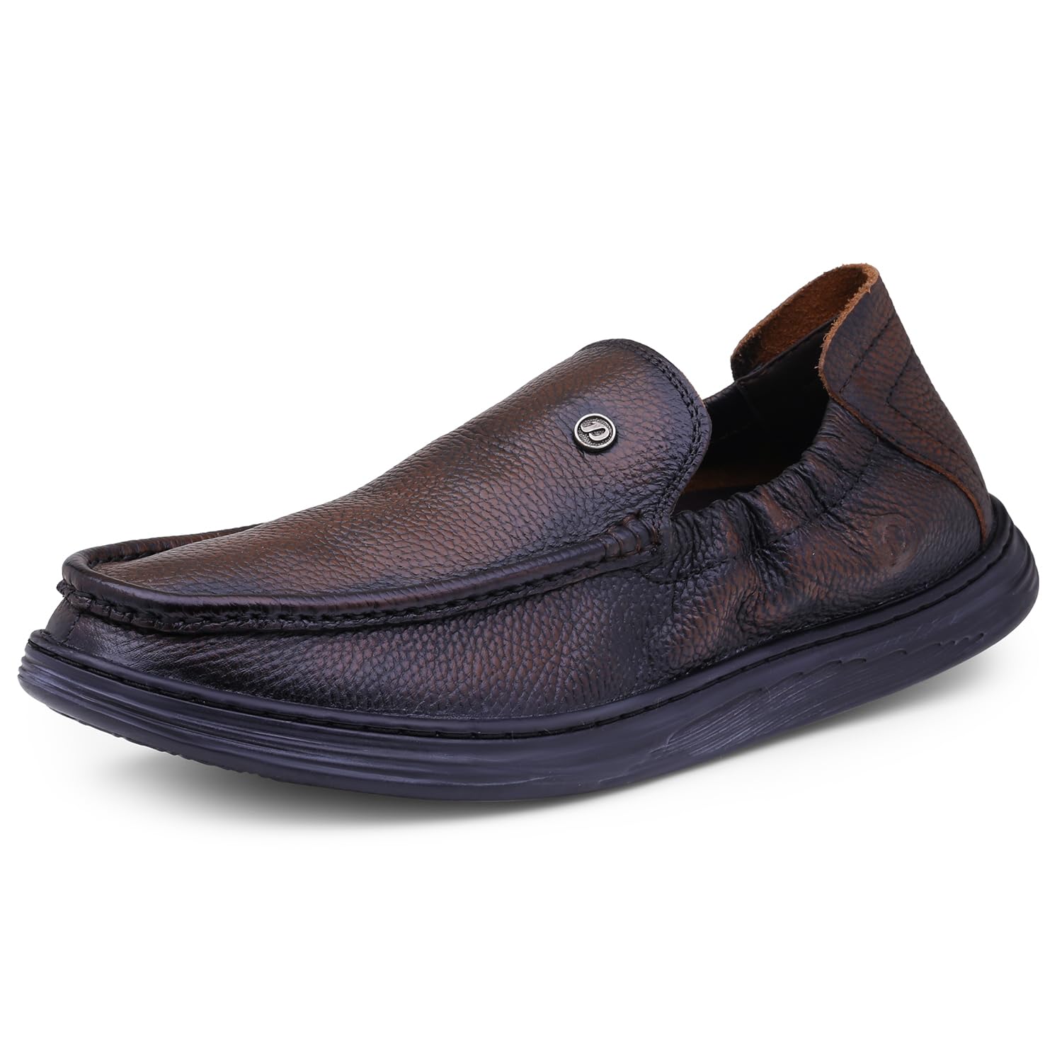 doctor extra soft Classic Genuine Leather Formal Shoes for Men with Memory Foam Cushion| Ultra Lightweight & Comfortable|Stylish & Flexible|Parties,Occasions,Office,Wedding,Casual|Black Slip On D-805-picture-39