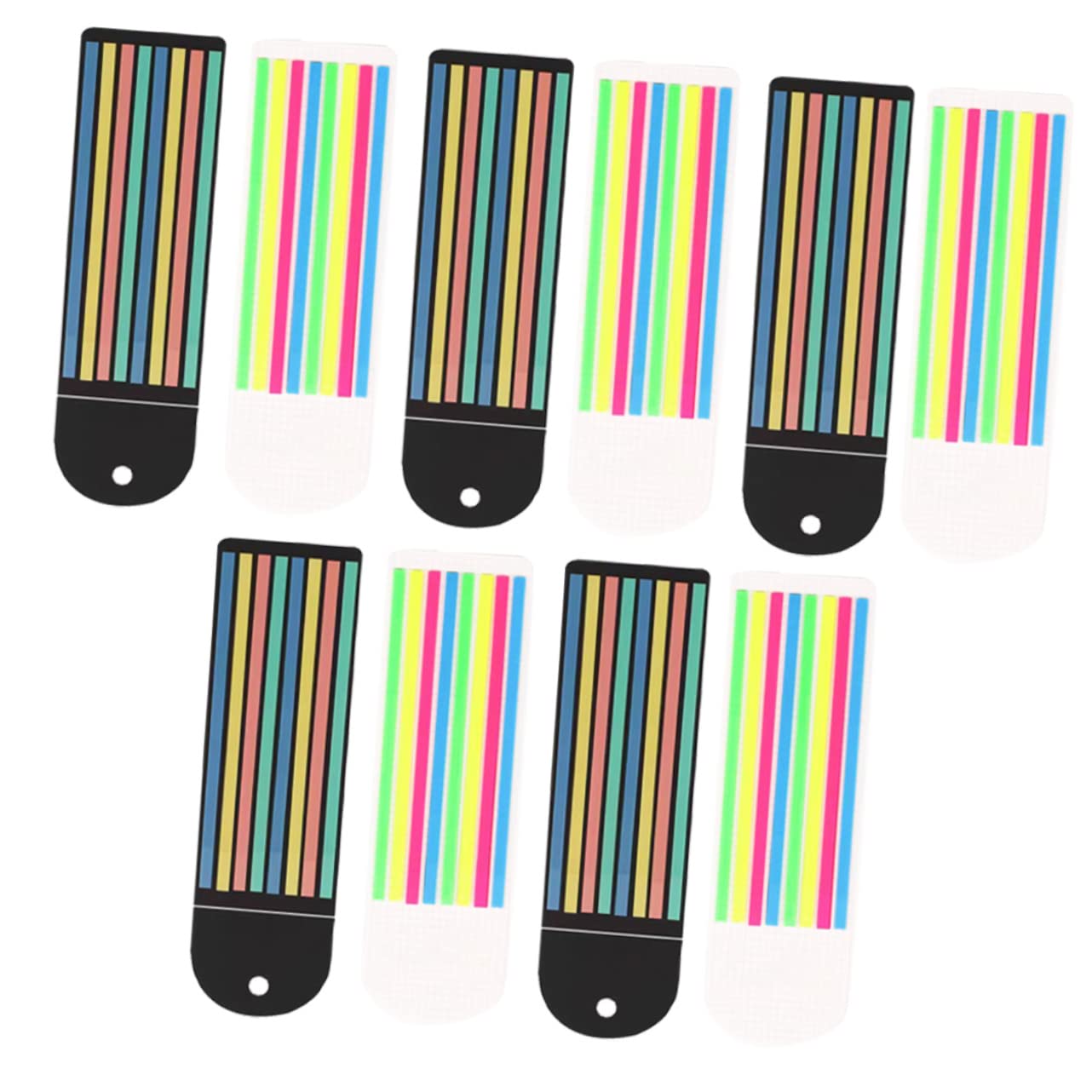 2 Sätze Schlanke Haftnotiz Pastellmarker Textmarkerstreifen Lesen Highlighter Strips Farbige Markierung Tragbarer Seitenmarker Klebrige Seitenflags Das Haustier 10 Blatt * 2 SHINEOFI