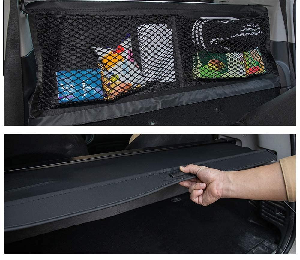 Copertura del carico del Bagagliaio Paralume Oscurante Ripiano per pacchi a Scomparsa Copribagagli Accessori per la Decorazione Interna, per Smart 451 Fortwo, 2015-2020,normal-2015-2020