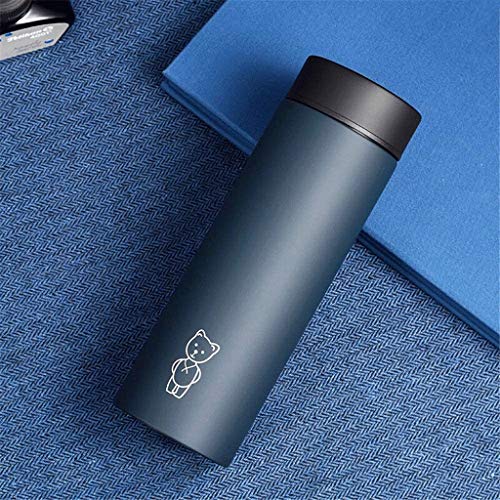 Walnuta Simple Modern Water Bottle - Stainless Steel Metal Flask Wide Mouth Double Wall Vacuum Insulated Leakproof Ush (Color : C) #TOP4