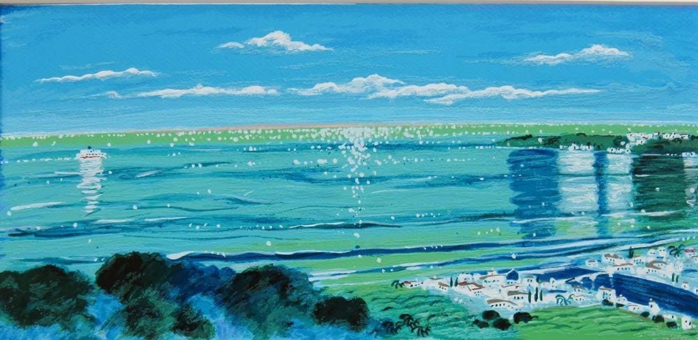 Amazon.co.jp: 模写 奇跡の存在 コレクター 平野琳人 版画 エーゲ海 
