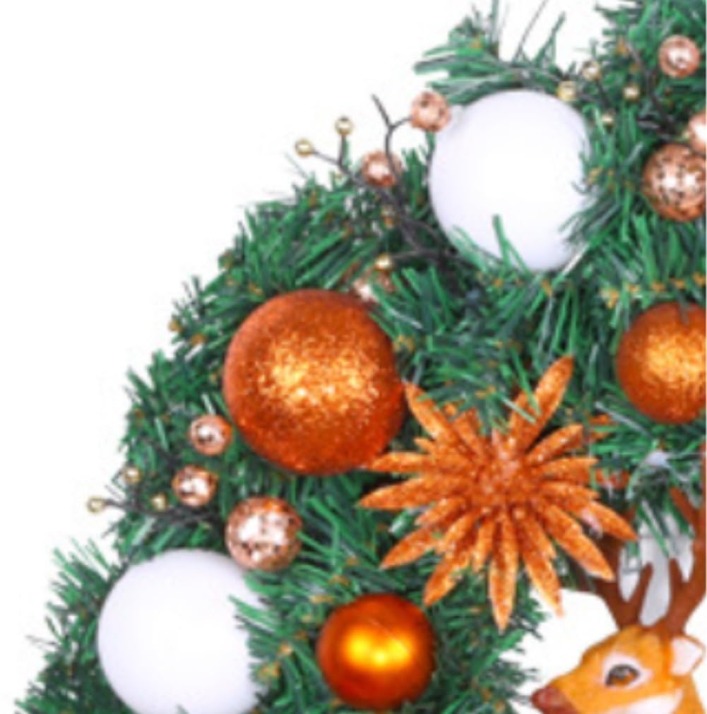 Winterkranz Dekokranz Die Weihnachtskranzdekoration Eignet Sich for Die Innen- Und Außendekoration Adventskranz Christbaumschmuck(7 3/8)