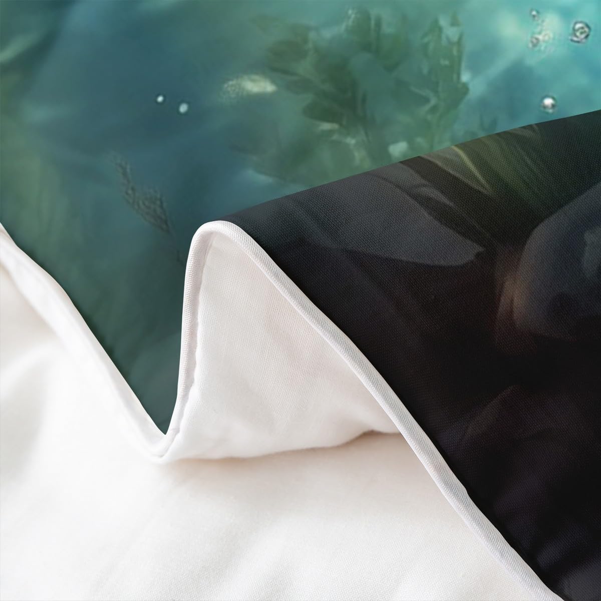 Loussiesd Big Hecht Fisch 100% Baumwolle Bettwäsche Set 135x200cm Fischen und Jagen Bettbezug für Kinder Jungen Mädchen Zimmer Dekor Fischer Fisch Mann Betten Fischen Bettwäsche-Set