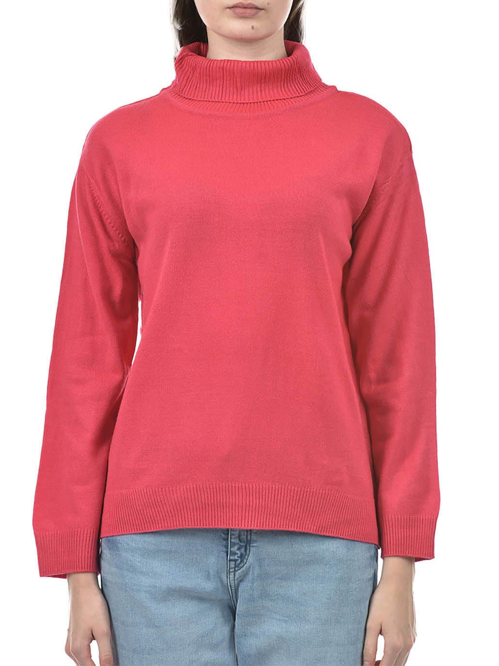kiaandco Women's Turtleneck Sweater, Pink, Size S, 100% Acrylic, Modern Style, Regular Fit-picture-35