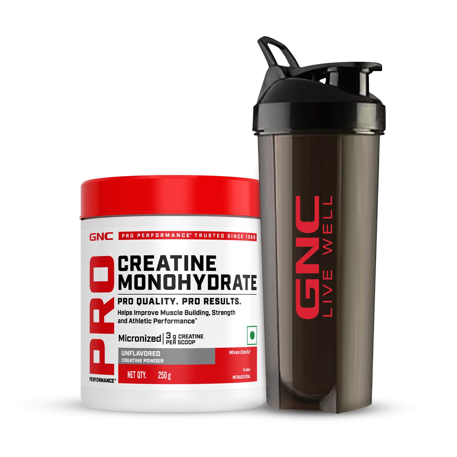 GNC Pro Performance Creatine Monohydrate Powder With Black Shaker-3000mg Creatine Per Scoop|Micronized For Faster Absorption|Boosts Energy,Muscle Volume & Performance|Orange|100Gm — Amazon image 25