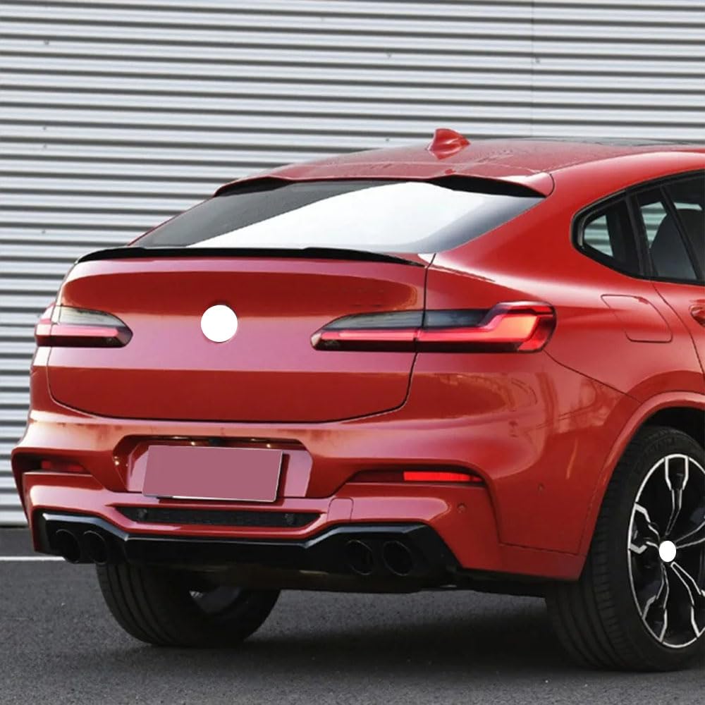 para BMW X4 G02 M Performance Style 2018-2023 Alerón Trasero, Spoiler Alerón Coche Trasero Maletero Alerones Plástico Alto Rendimiento Alerón Accesorios de Modificación