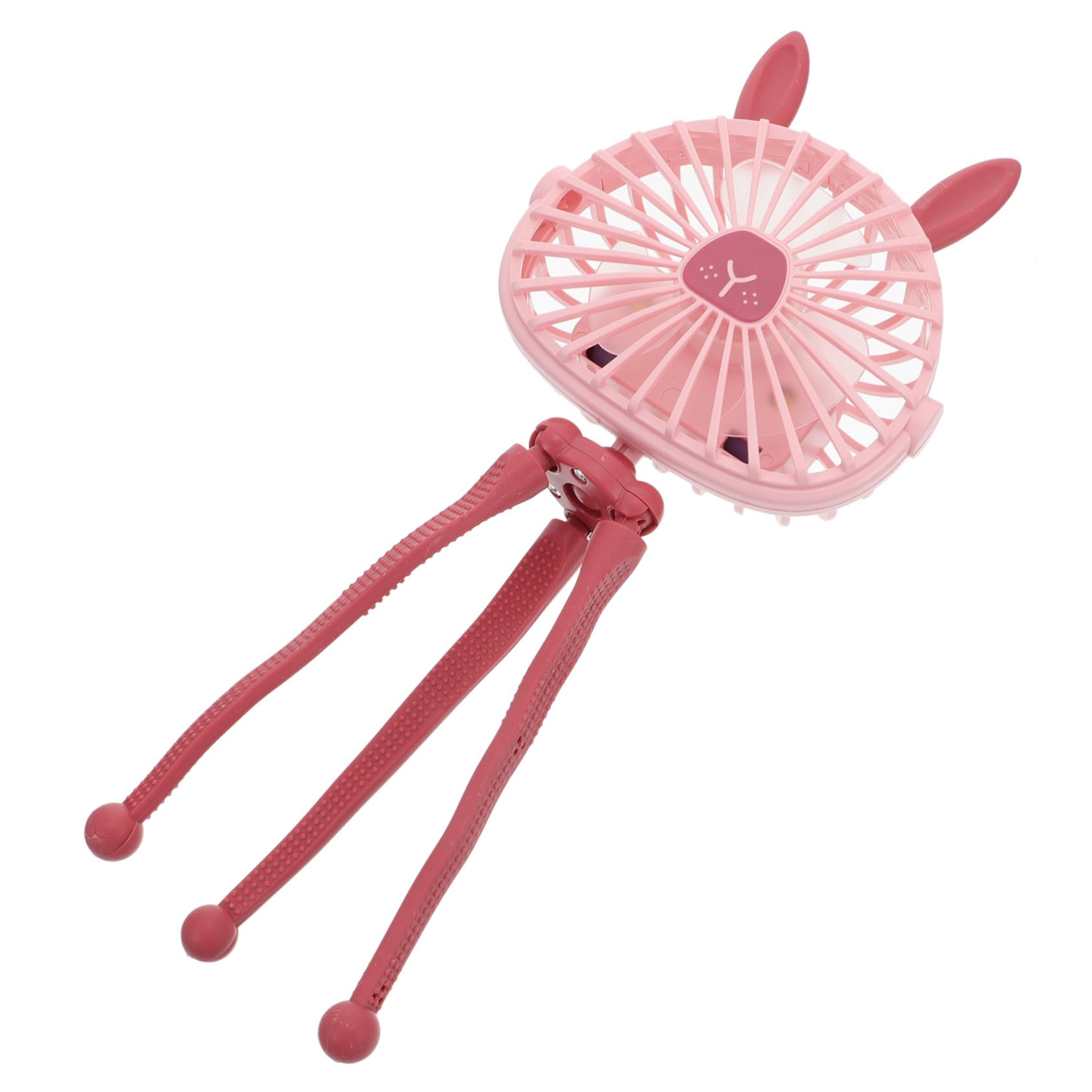 Mipcase Clip-on Rabbit Ear Fan for Stroller Rechargeable 3 Speed Mini Fan Portable for Wheelchair Ideal for Travel Outdoor