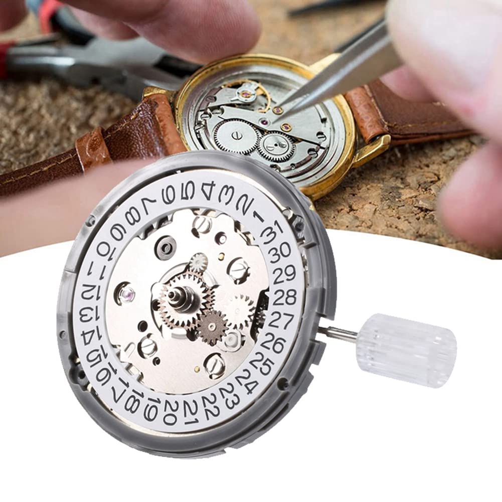 VENOAL Movimiento de Reloj NH34 NH34A Calendario de 3 DíGitos Movimiento AutomáTico GMT Movimiento de Alta PrecisióN Accesorios de Reloj