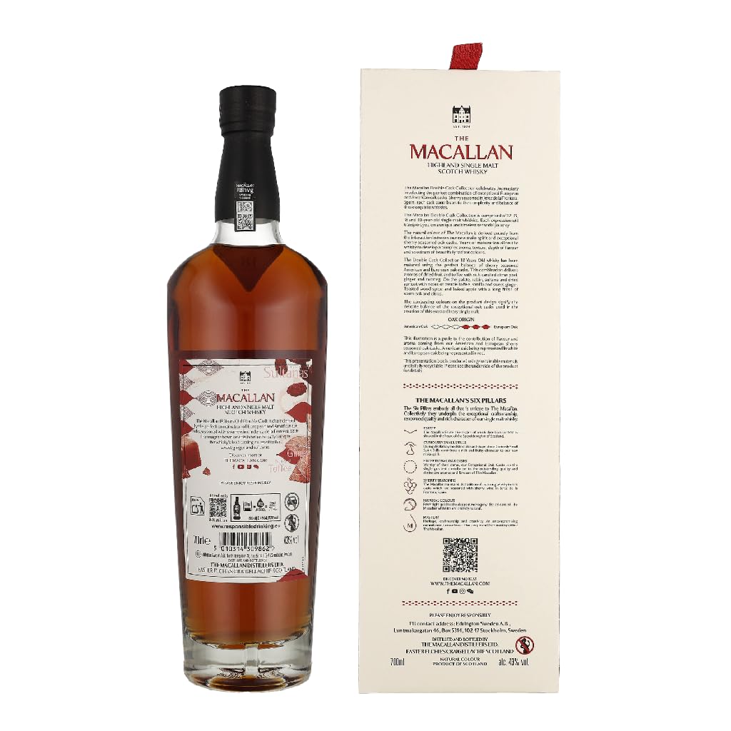 Amazon.co.jp: 正規品ザ・マッカランダブルカスク 43度 18年700ml
