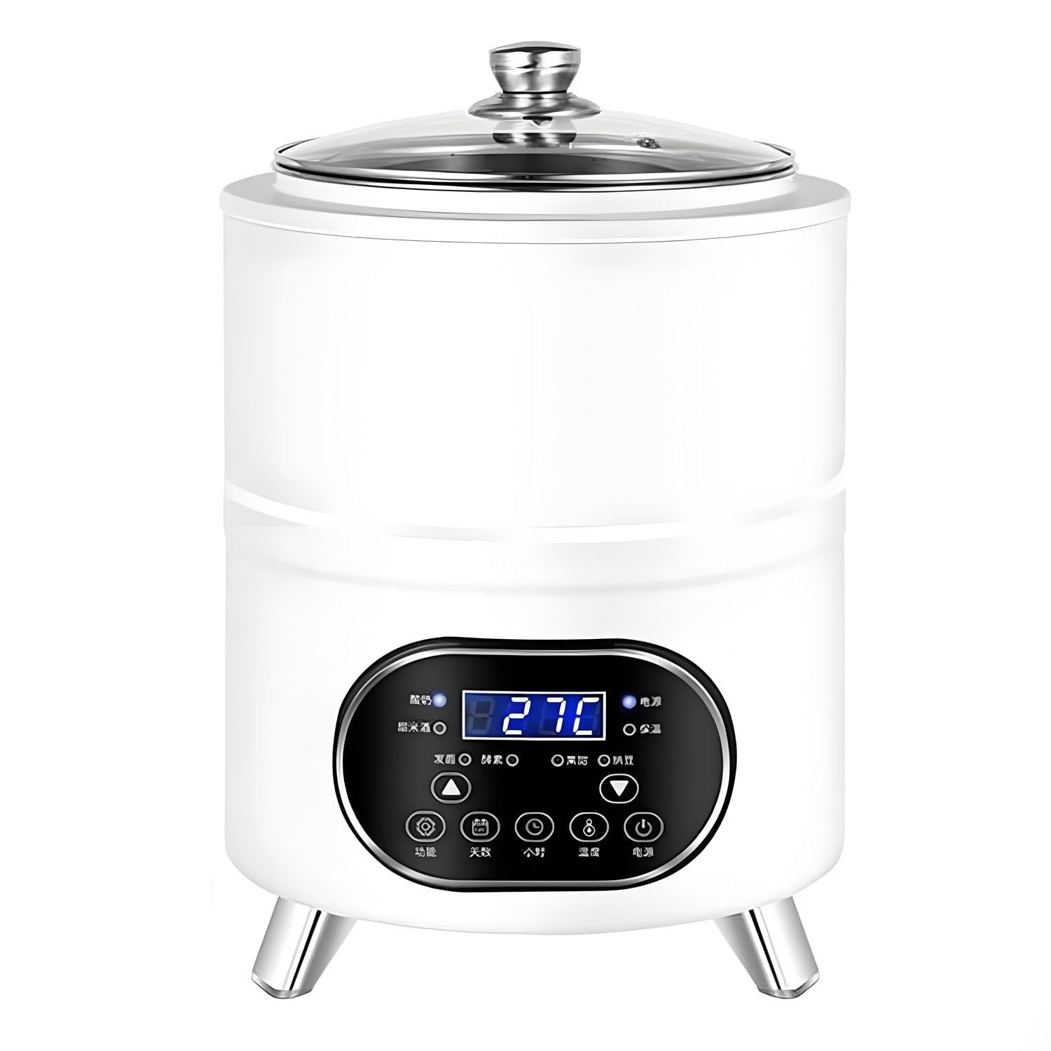 Commercial Yogurt Fermentation Machine,Automatic Digital Yoghurt Maker Machine,Portable Electric Yogurt Maker,with Timing &amp; Temperature Control,for Homemade Natto,Rice Wine White-12L