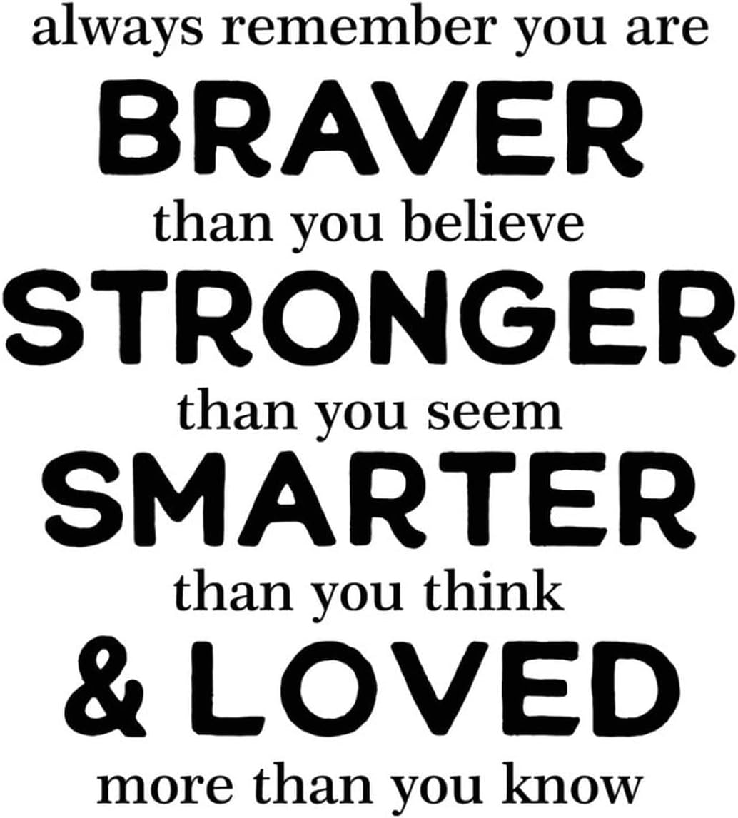 Vinyl Wall Quotes Stickers Alway Remember You are Braver