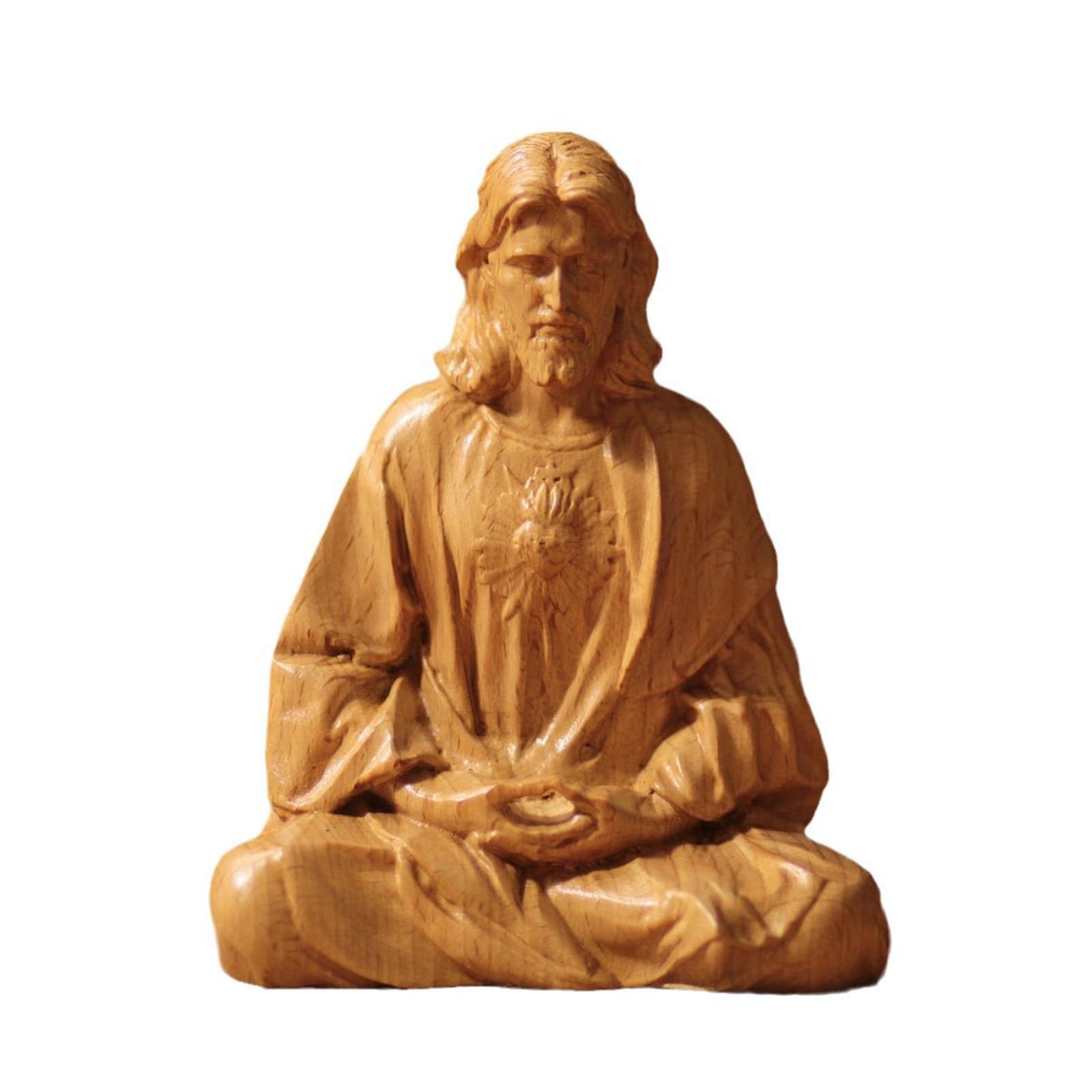 Hsioluted Catholic Resin Statue Catholic Decors for Home Display Inspirational Religious Gift and Decorations Sacre Heart of Statue