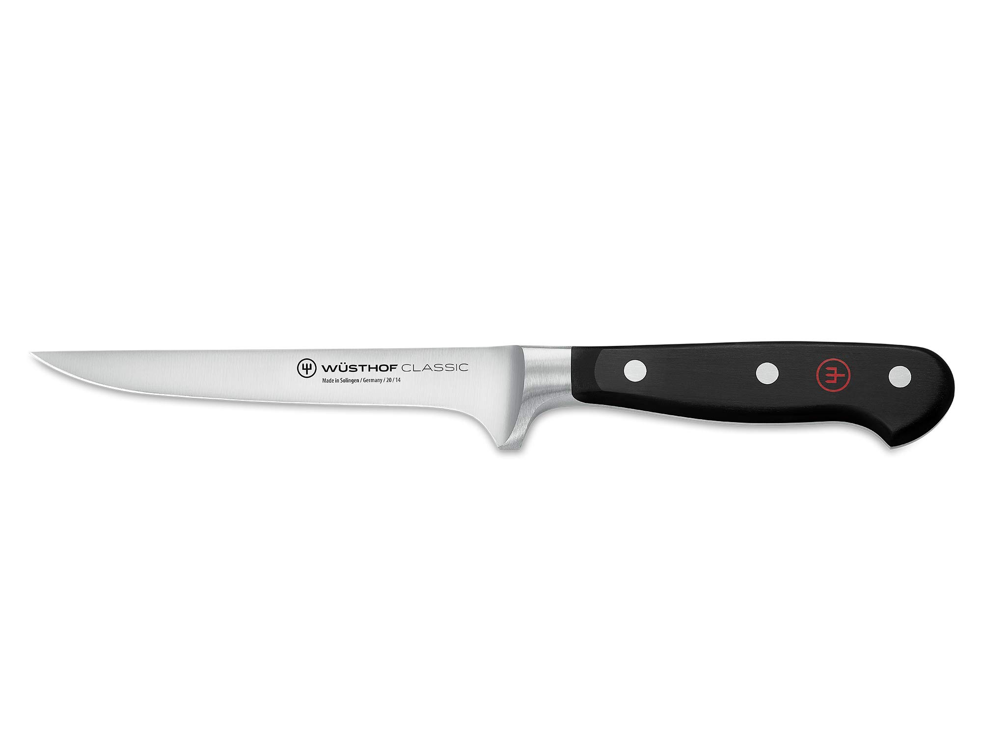 Wüsthof Classic 5 Inch Boning Knife, Black/Silver, 269mm