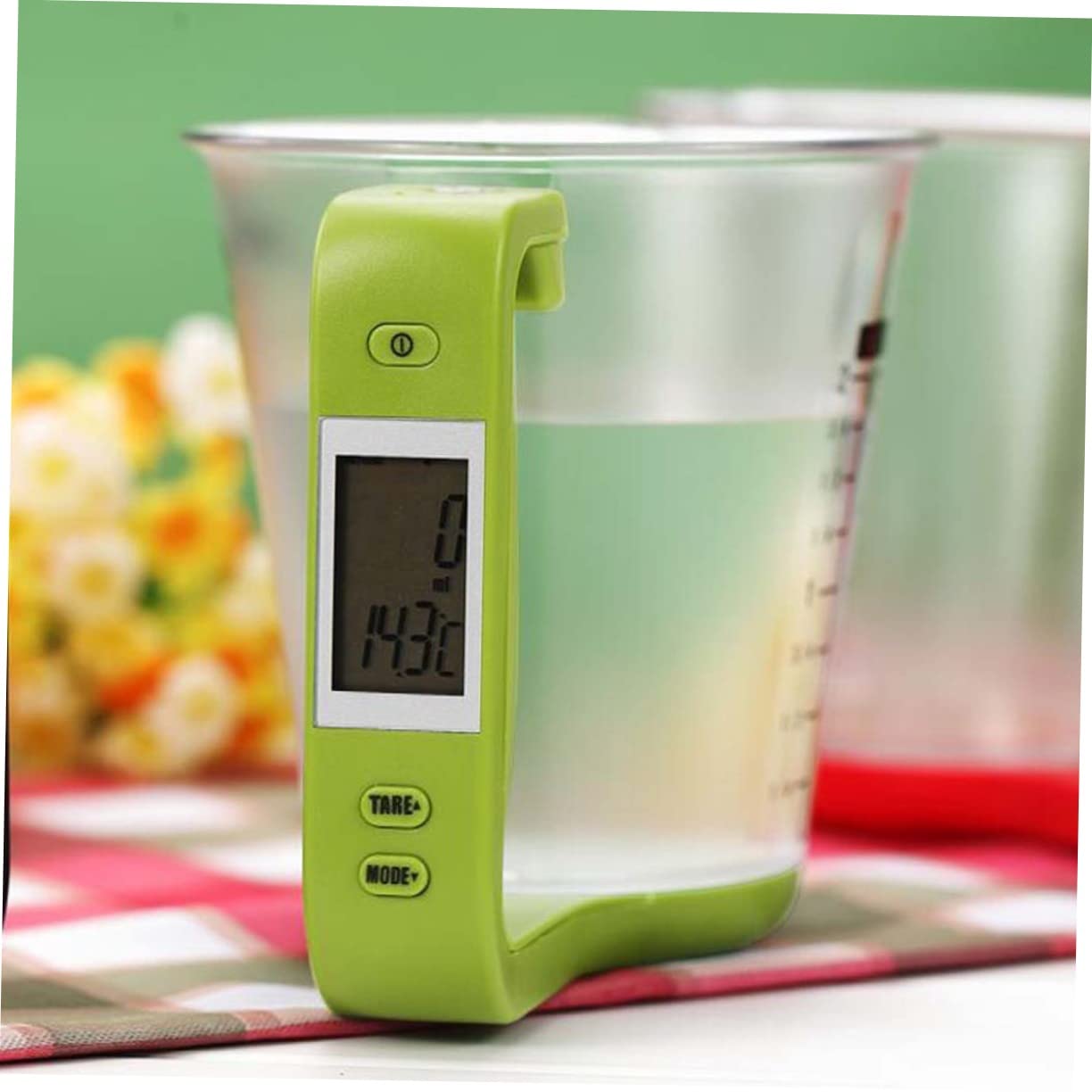 Mikinona Misurino Multifunzione 1000G/1G Display LCD Misurino in Pc e Abs per Pesare Alimenti e Bevande per Latte in Polvere e