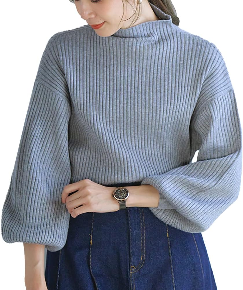 最終お値下げ中　45rpm ニット　パフスリープ袖　サイズ2 マシェリコラボ】半袖パフスリーブニット