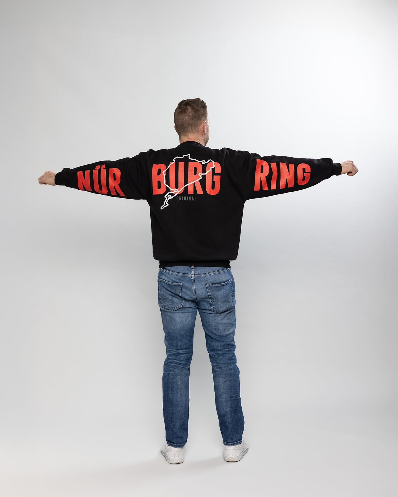 Nürburgring Herren Sweater „Scenic“ – Rundhals Sweatshirt Fans