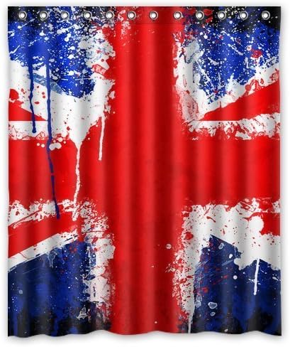 Honey Day House British Flag Waterproof Shower Curtain 60x72 Gift Choice