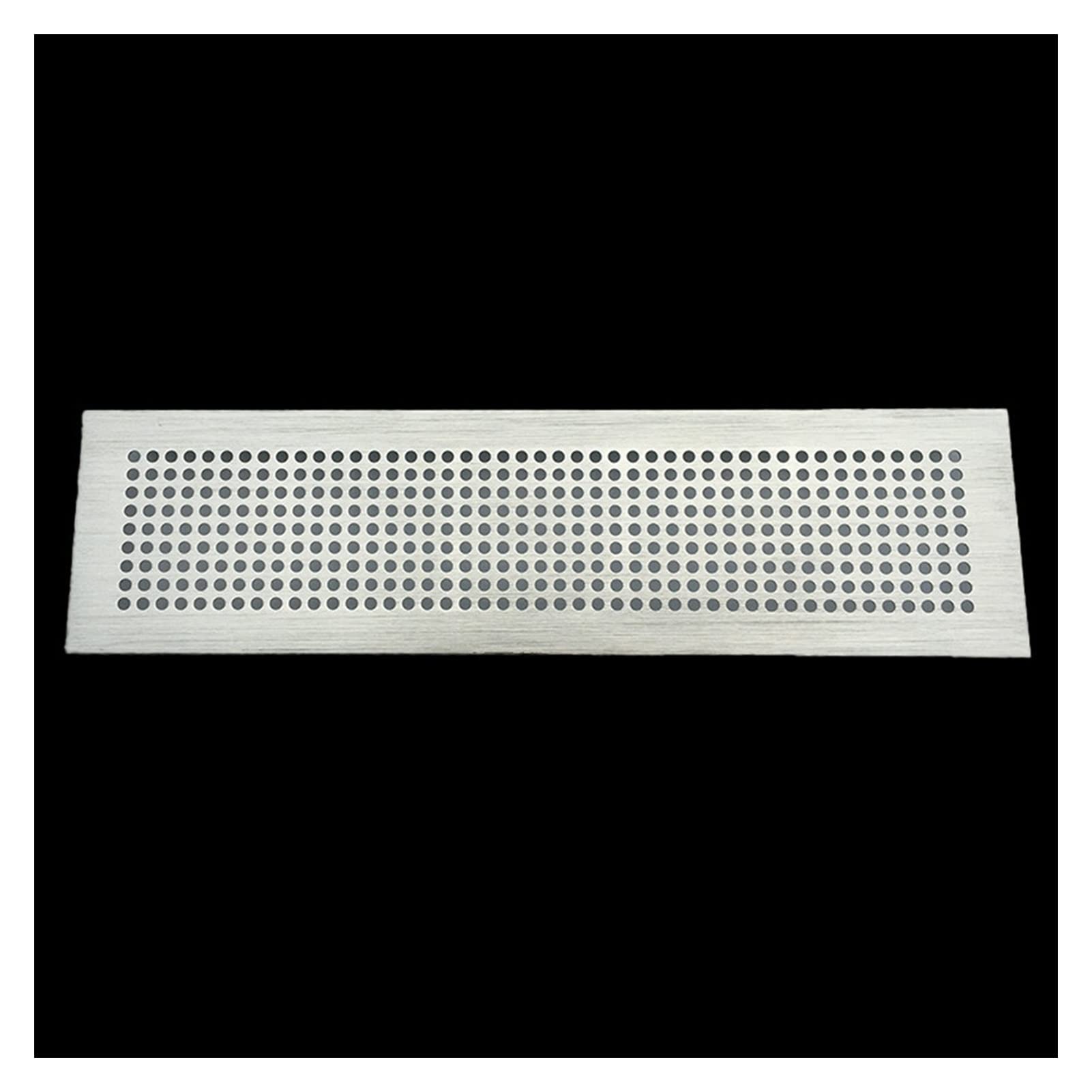 Couvercle de Grille d'aération W80mm Flocon de Neige Nid d'abeille Rectangulaire Or Argent Noir Aluminium Trou de Ventilation Grille Couverture Meubles Meuble à Chaussures (Silver B, Product Size :