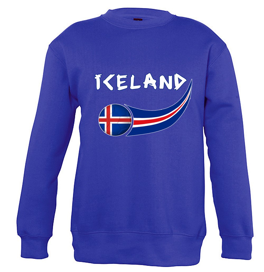 Supportershop Men Iceland Sweatshirt - Blue, Medium