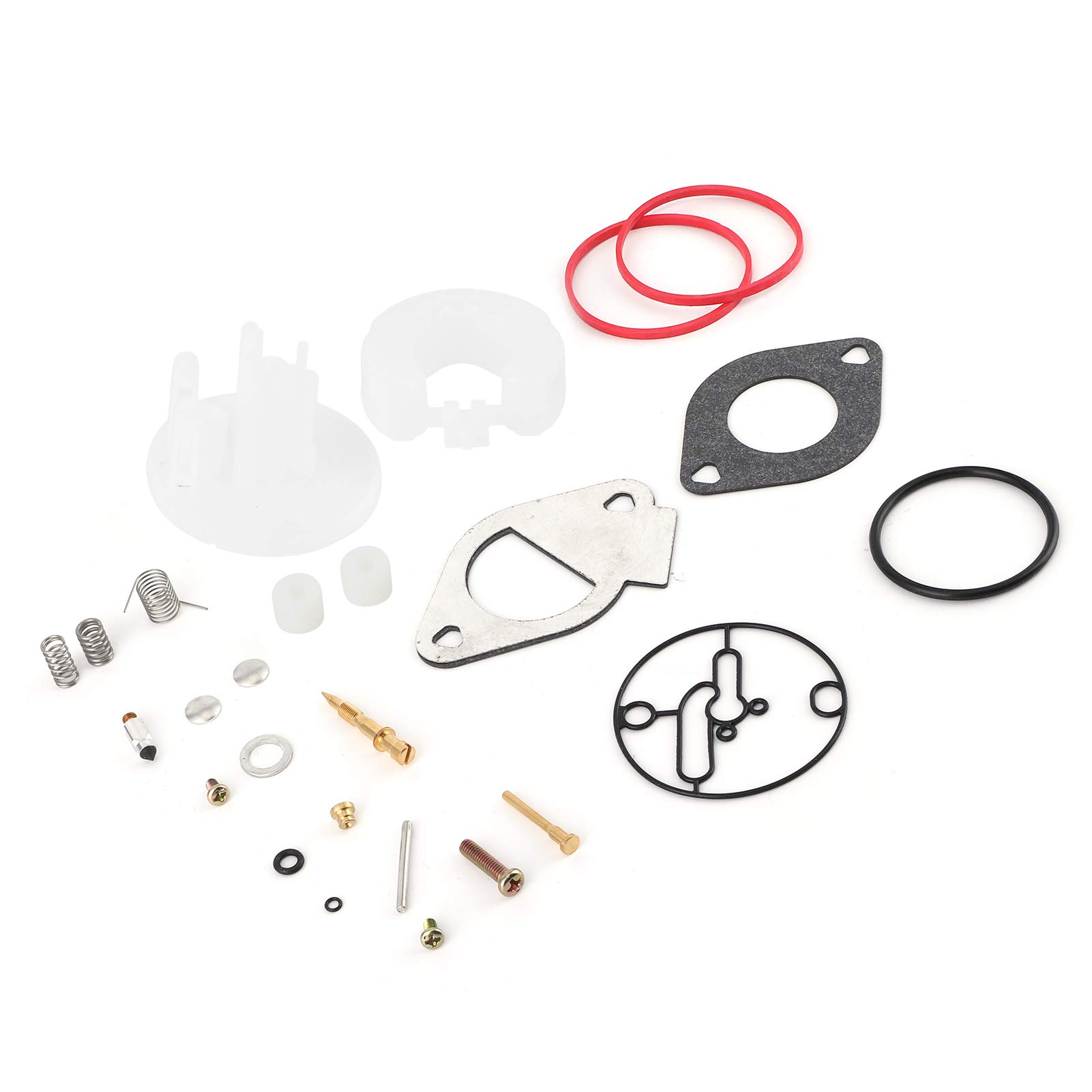 Zestaw naprawczy gaźnika, zestaw naprawczy gaźnika Qiilu, zestaw naprawczy gaźnika pasuje do Briggs & Stratton 796184 796081 790727 główny remont Nikki