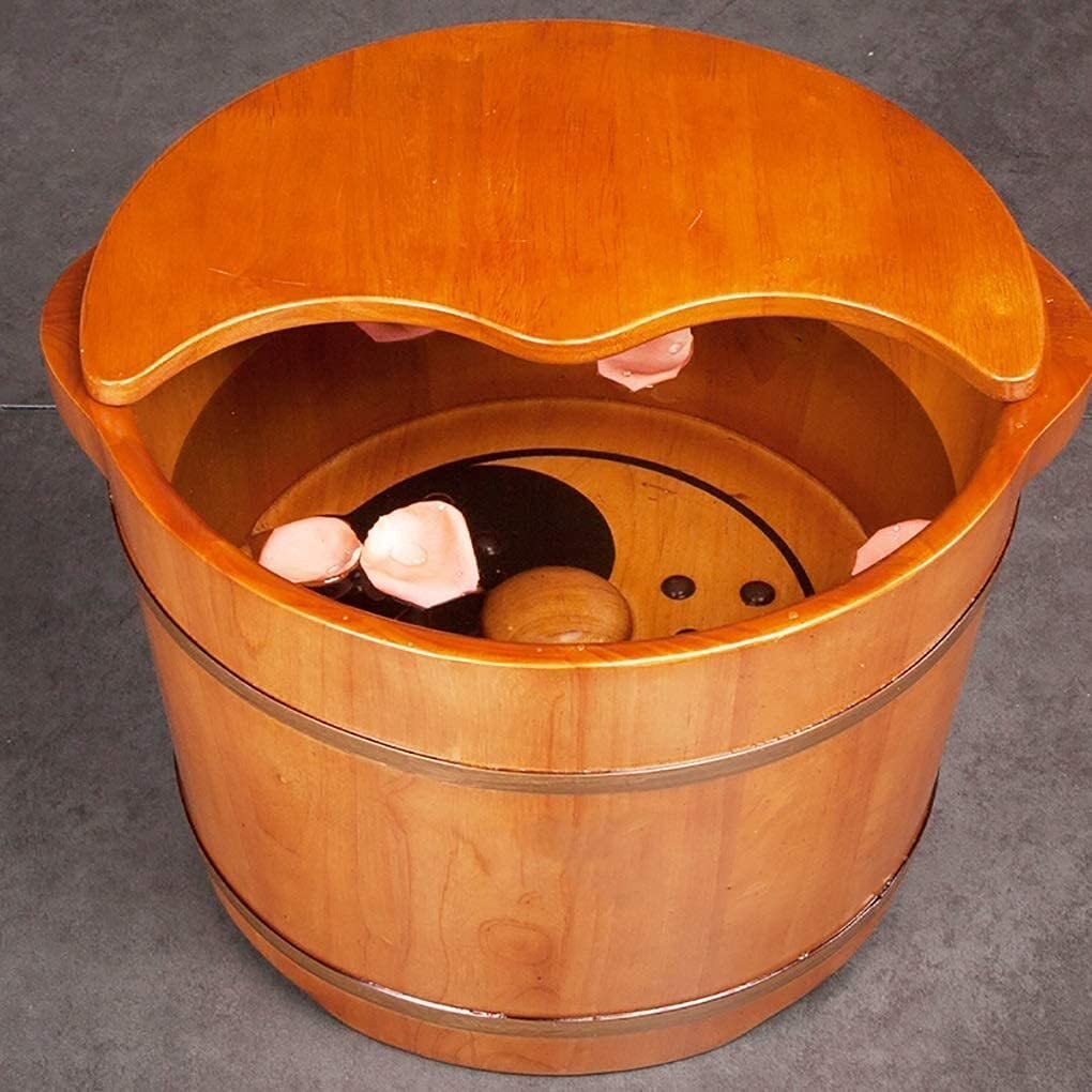 Fußbad Einweichen Haushaltsgeschenk Holzfass Glatte und zarte Pediküre-Fässer Schüssel Spa-Age zum der Füße agegerät Wanne Haus